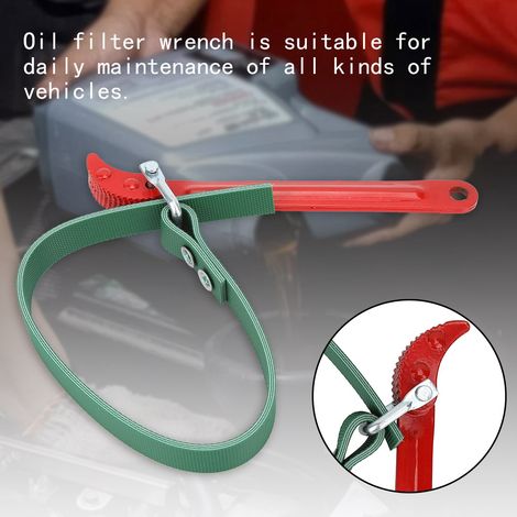 8-Zoll-Universal-Ölfilterschlüssel mit Riemenantrieb für Autos und Autoreparatur (1/5)