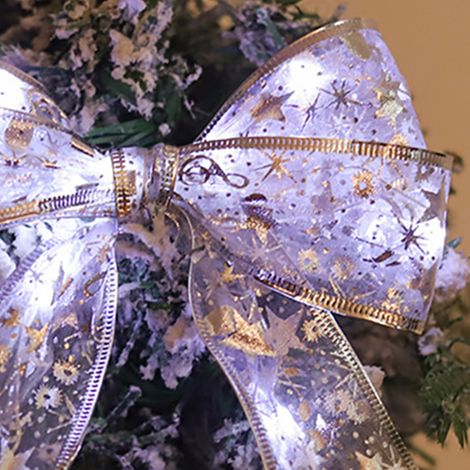 Guirlande lumineuse de Noël en ruban, décorative, haute luminosité, réutilisable, lumière blanche argentée, 10 m, 100 LED (1/4)