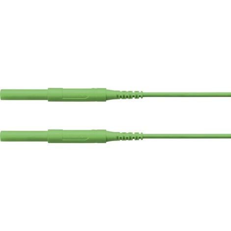 Schützinger Puntali di sicurezza Spina 4 mm Spina 4 mm 50.00 cm Verde 1 pz. (1/2)