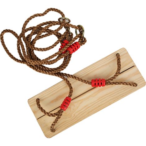 Balançoire suspendue en bois pour adultes/enfants, accessoire de jeu pour l'intérieur et l'extérieur (1/5)