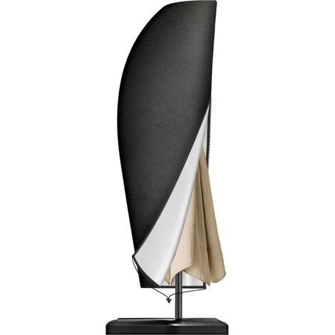 Housse Parasol Déporté, Housse de Protection en Tissu Oxford, Coupe-Vent, Anti-UV, Résistante aux déchirures avec Tige Télescopique et Fermeture Éclair (265x40/70/50 cm) (1/5)