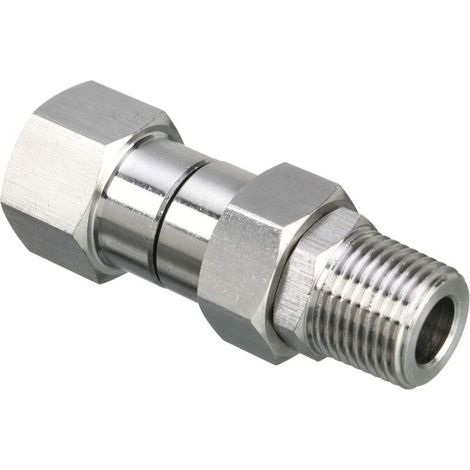 Testina rotante per idropulitrice, filettatura maschio NPT da 3/8", acciaio inossidabile, 4500 PSI (1/3)