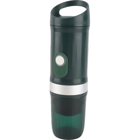 Machine à café expresso portable sans fil rechargeable 250mL compacte chaud/froid 3-en-1 poudre capsule N DG 20Bar 9600mAh acier inox ABS 12V camping voyage bureau (1/4)