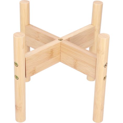 Bambusständer für kleine Zimmerpflanzen, modernes und minimalistisches Blumenarrangement, Untersetzer für Blumentöpfe, Pflanzenregal, 20 cm hoch, 20,2 cm Innendurchmesser (1/5)