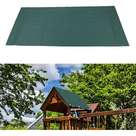 Funda impermeable para columpio fabricada con tejido Oxford 600D – Toldo verde para casita de juegos de uso exterior (1/5)