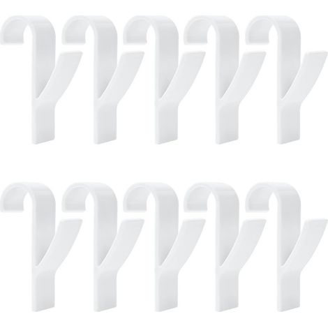 Crochet Radiateur Seche Serviette, 10 Pièces Porte Serviette Radiateur, Crochet Pour Radiateurs Plastique Blanc, Crochet De Radiateur Pour Porte Serviettes Chauffant Salle De Bain Et Cuisine (1/5)