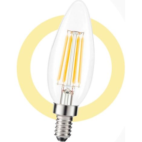 Ampoule LED E14 5W Filament "Clear" - Blanc Chaud (1/5)
