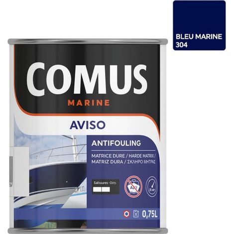 AVISO NB BLEU MARINE  0,75 L - Peinture antifouling à matrice dure pour bateaux rapides - COMUS MARINE (1/2)