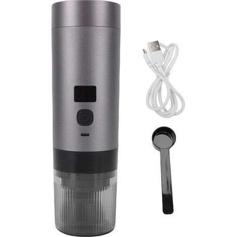 Cafetière portable 3 en 1, chauffe rapide, affichage numérique, compacte, idéale pour les voyages et le camping. (1/5)