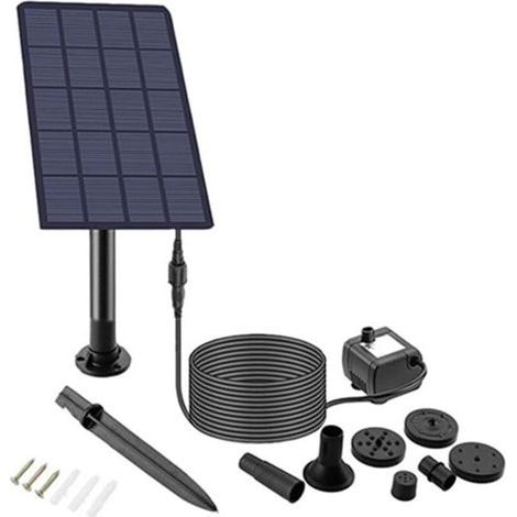 Solar-Wasserpumpe für den Außenbereich, Springbrunnenpumpe, geeignet für Vogelteiche und kleine Gartenteiche (1/4)