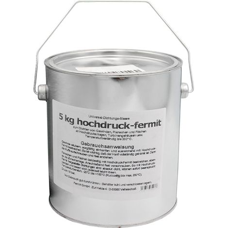 Hochdruck Fermit Dichtpaste 5 kg Eimer Gewindekitt Dichtungskitt (1/3)
