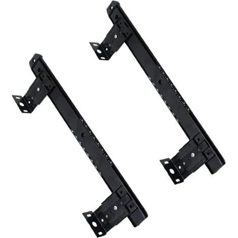 Glissières de Tiroir en pour Clavier Installation Facile Rail de Clavier Largeur 35 CM Compatible Bureau 1 Paire (1/4)