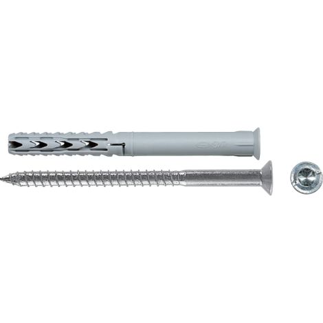 50 pcs Fischer chevilles SXR-WT Cheville en nylon 8x80 mm avec vis torx (1/2)
