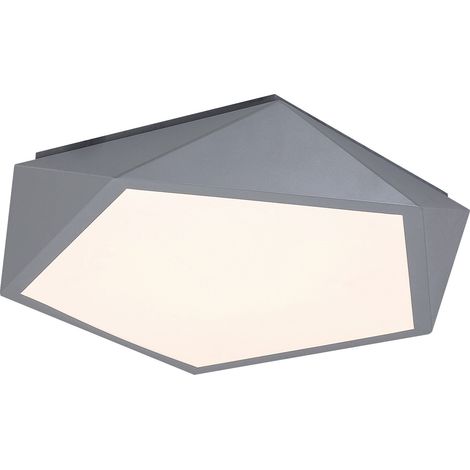 Plafoniera pentagonale LED 30W grigia Rabalux Raffa (1/5)