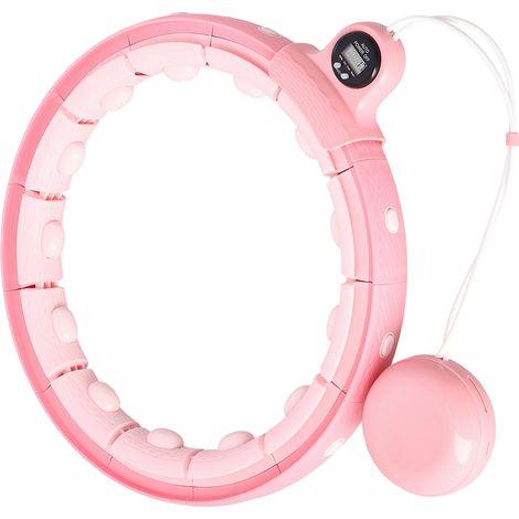 Weighted Pink Hula Hoop with Counter (1/5)
