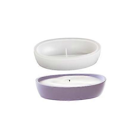 Moule à jardinière ovale en silicone fait main, moule de rangement en forme de bateau pour artistes, moules pour la fabrication de bougies, fournitures de bijoux S(S)