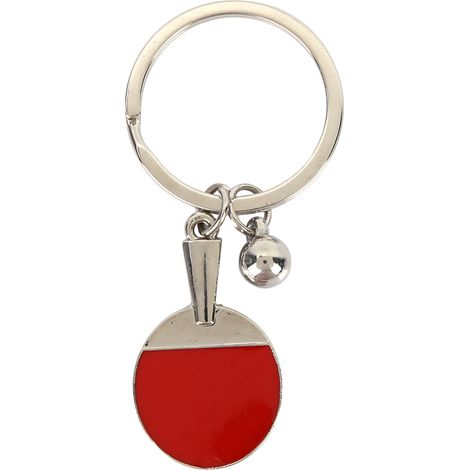 Lot de 3 porte-clés raquette de tennis de table en alliage, mini batte de ping-pong, souvenir cadeau (1/5)