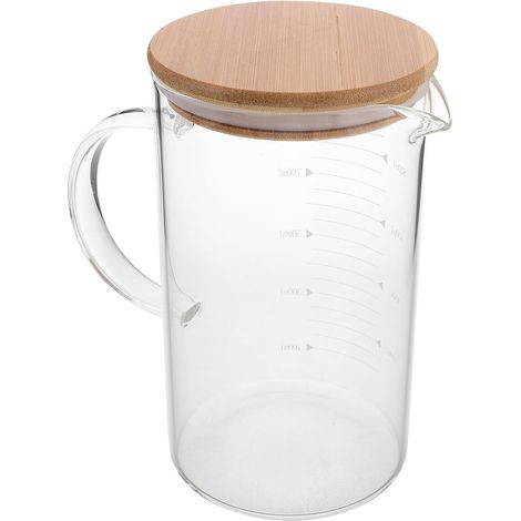 Doseur En Verre Avec Couvercle 1000 Ml Verre Transparent (1/5)