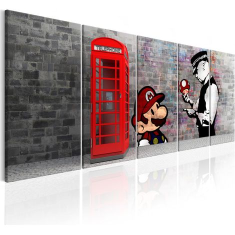 Tableau Imprimé "Brick Graffiti I" 90 x 225 cm (1/2)