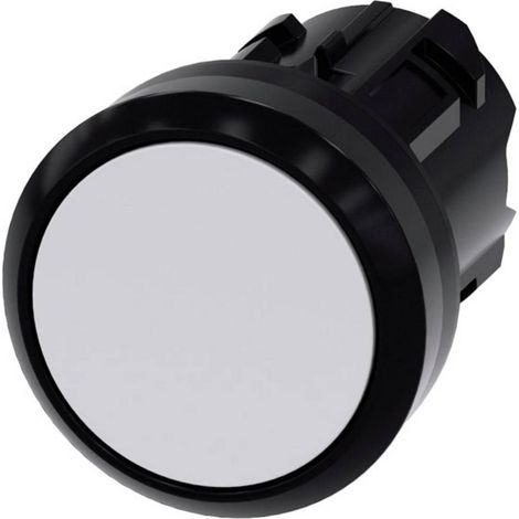 Siemens 3SU10000AA600AA0 3SU1000-0AA60-0AA0 Pulsante Anello frontale in plastica, rotondo Pulsante Nero, Bianco Sblocco (1/3)