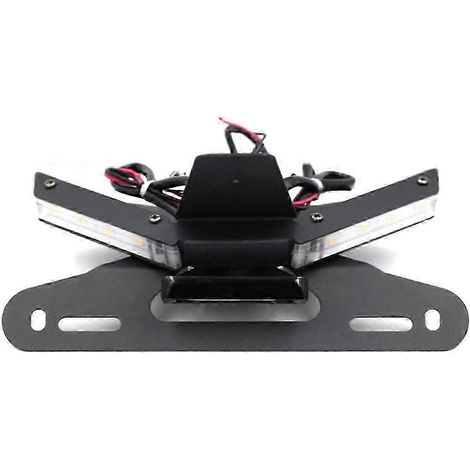 Support de plaque d'immatriculation moto pour Panigale V4 RS 2018-2022 V4S V2, suppression du feu arrière, LED JN (1/5)