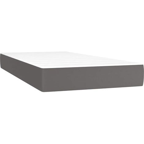 Maison Exclusive - Materasso a Molle Insacchettate Rigidità Media Grigio 100x200x20 cm in Similpelle (1/5)