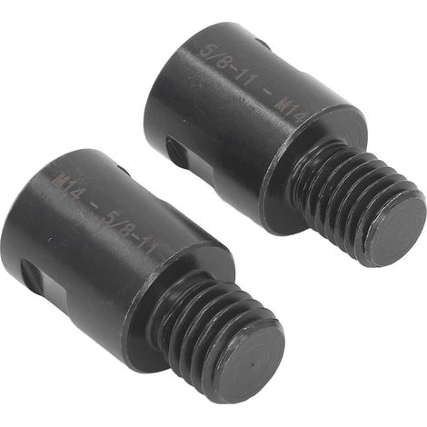 Adaptateur de filetage (lot de 2) : conversion de filetage 5/8 po vers M14 et M14 vers 5/8 po pour tour et perceuse. (1/5)