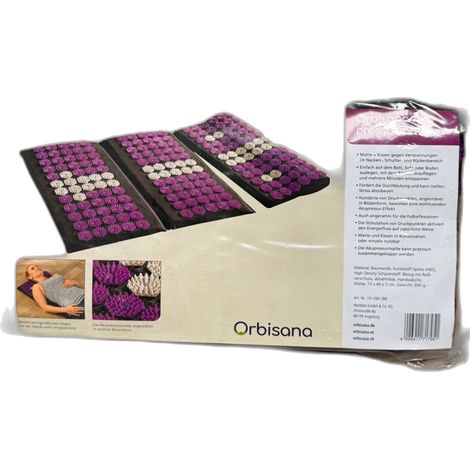 Orbisana Akupressurmatte mit Kissen, Lila (1/2)