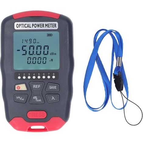 20 km Glasfaser-Leistungsmesser mit roter Leuchte (VFL) zur visuellen Fehlerortung, Netzkabeltester mit LED-Leuchte, optischer M