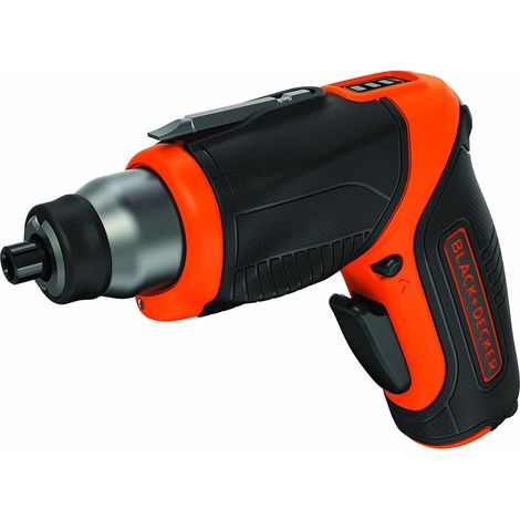 Black & Decker – Tournevis sans fil 3.6V avec lampe LED – 6Nm, 190 tours/min, batterie Li-ion 1.5Ah, chargeur inclus – CS3653LCQW (1/10)