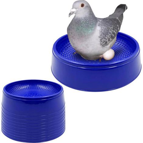 Lot de 8 Bols en Plastique réutilisables pour Cage à Pigeons, colombes, Accessoires pour la Maison et la Ferme