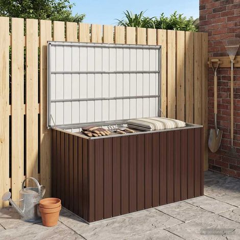 vidaXL Caja de almacenamiento de jardín marrón 171x99x93 cm (1/5)