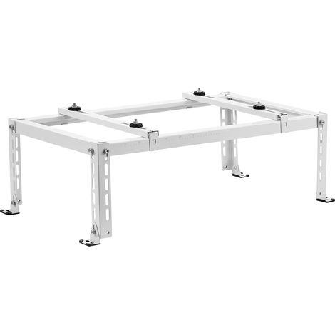 VEVOR Support au Sol pour Climatiseurs Split 9000-24000 BTU Reglable, Charge Maximale 250 kg, Conception Universelle, Reduction du Bruit et Vibration, Support de Base Robuste pour Climatiseur Split