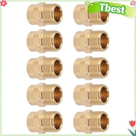 Tbest buses en laiton Buse de refroidissement en laiton, buse à fente directionnelle, piscine moteur Filetage 4 points (1/5)