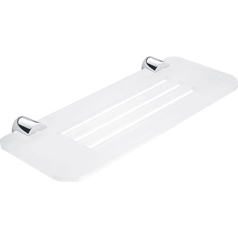 Nimco Bormo étagère de salle de bain avec trous, blanc mat, 30 cm BR X330-26 (1/3)