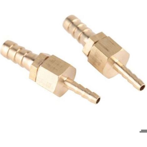 Raccord De Tuyau - Laiton - Emboîtement Rapide - Pour Tuyau Carburant - Bateau Pneumatique - 4 À 8 Mm - Lot De 2 (1/5)