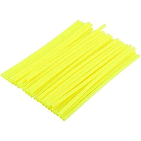 SHINING HOUSE 36pcs Couverture de Rayon de Roue, Couvre Rayon Moto et Vélo Protège-rayons de Moto Kit de Protection pour Moto(Jaune vif) (1/3)