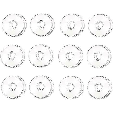 Bobèches en verre pour bougeoirs, lot de 12. Protections anti-gouttes pour bougies, anneaux pour bougies de table. (1/5)