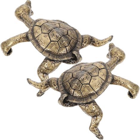 Mini-Parfümbehälter, 2er-Set Vintage-Parfümbrenner in Schildkrötenform aus Bronzelegierung, antike Dekoration, Parfümstäbchenhalter für Zuhause, Büro und Spa (1/5)