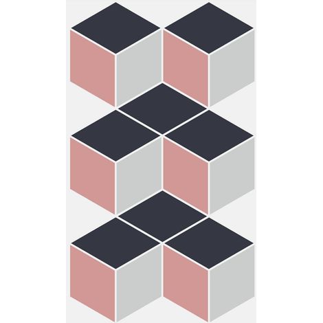 Adhesivo de geometría 32 x 50 cm. - Atmosphera créateur d'intérieur