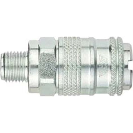 Rubinetto rapido universale a sfere filettato maschio - attacco cilindrico 1/2"m art.17/bm 5 pezzi Ani