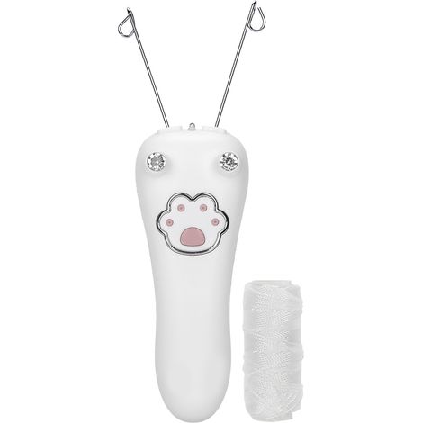 Épilateur électrique à fil de coton, appareil d'épilation au fil, outil d'épilation physique, blanc (1/5)