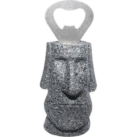 Statue mégalithique rétro de l'île de Pâques, design unique fait main, sculpture de tête Moai en résine pour décoration de chambre ou de bureau, large-AquaForge