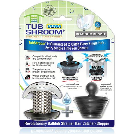 Tubshroom - Protettore di Drenaje para bañera (Inoxidable Maple) (1/5)