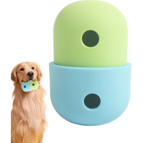 Treat Dispenser Dog Toy, Dog Toy Food Dispensing Silicone Dog (1/5)