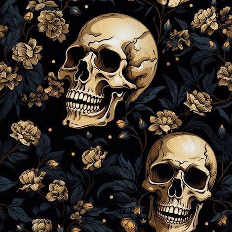 Tela Oxford decorativa para exteriores - Motivo de calavera I DX4672 (1/5)