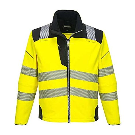 Giacca Softshell ad alta visibilità PW3 Giallo/Nero 4XL (1/4)