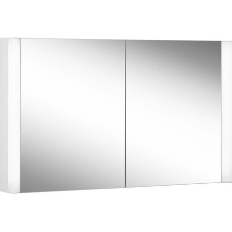 Armario con espejo Schneider EASY LED iluminado, 2 puertas de