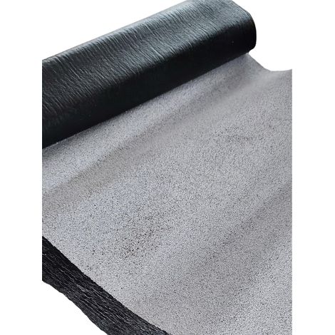 DSTOCK60 - Rouleau 5 Mètres de feutre bitumé blanc - Largeur 1 m - Couvre 5m2 - Découpe au mètre - Etanchéité. toiture. niche. cabane.