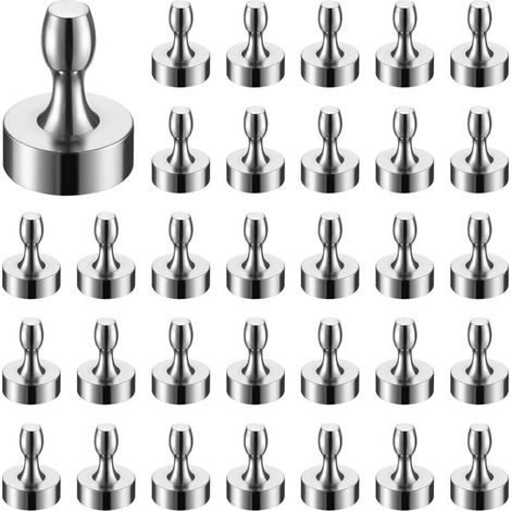 Mini Fridge Magnets, Powerful Small Magnetic Walls for Kitchen, Refrigerator, Office, Whiteboard, 12 x 16mm, 32pcs MUMU (1/4)